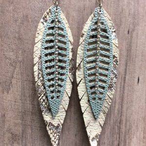 Custom leather earrings